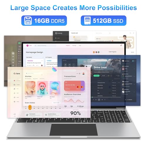 16 Inch Laptop with Intel N100 CPU