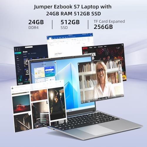 17.3" FHD IPS Laptop Computer, 24GB RAM, 512GB Storage