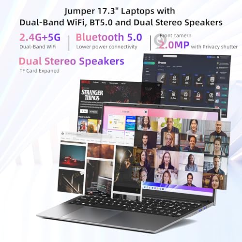 17.3" FHD IPS Laptop Computer, 24GB RAM, 512GB Storage
