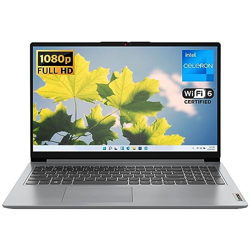 Lenovo IdeaPad 1 Student Laptop, Intel Dual Core, 12GB RAM, 512GB + 128GB, 15.6" FHD, Windows 11, Wi-Fi 6