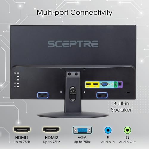 Sceptre 22" 75Hz 1080P LED Monitor 99% sRGB - HDMI/VGA