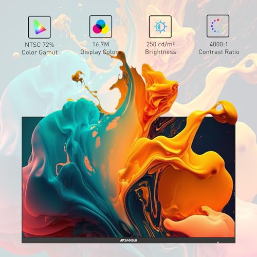 SANSUI 24" Ultra-Slim FHD Monitor with VESA