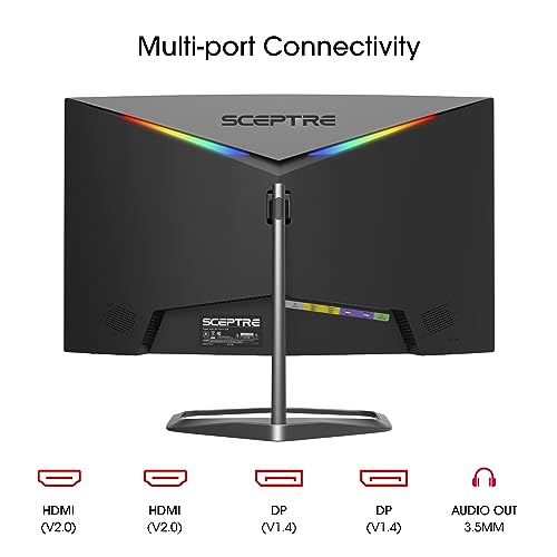 Sceptre 24.5" Curved Gaming Monitor 240Hz 1080p DisplayPort HDMI