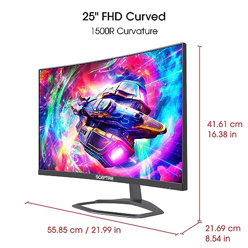Sceptre 24.5" Curved Gaming Monitor 240Hz 1080p DisplayPort HDMI