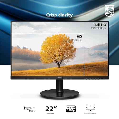 PHILIPS 22" Full HD Monitor - 100Hz Refresh