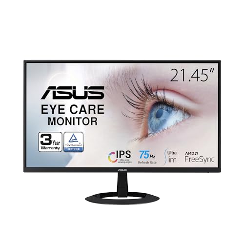 ASUS 22" Full HD Eye Care Monitor - IPS, 75Hz, 1ms, HDMI/VGA