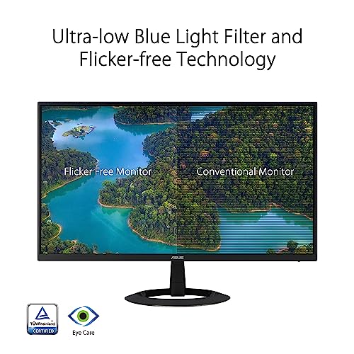 ASUS 22" Full HD Eye Care Monitor - IPS, 75Hz, 1ms, HDMI/VGA