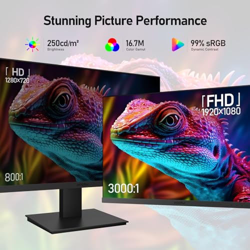 KOORUI 24" Gaming Monitor FHD 100Hz, Built-in Speakers