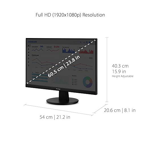 ViewSonic VA2447-MH 24" Full HD Monitor with Free Sync