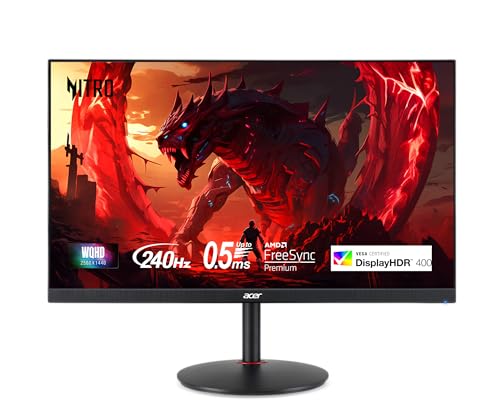 Acer 27" WQHD Premium 240Hz IPS Gaming Monitor