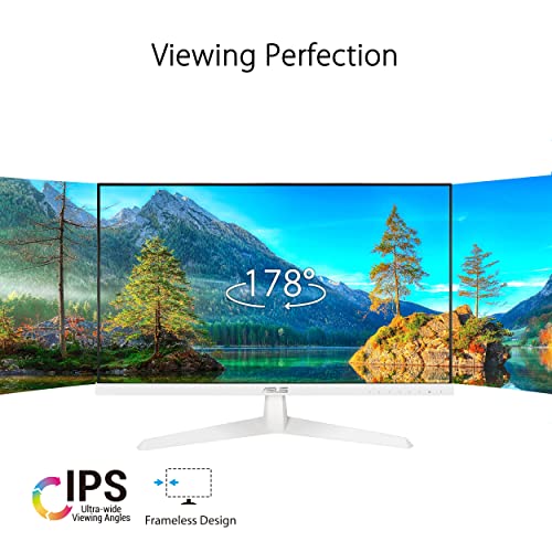 ASUS 23.8” 1080P Monitor - White, Full HD
