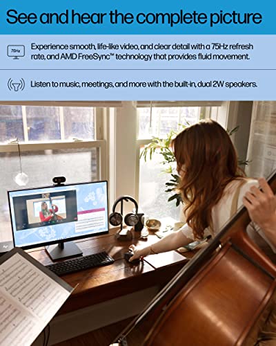 HP 27h Full HD IPS Monitor - 75Hz Refresh