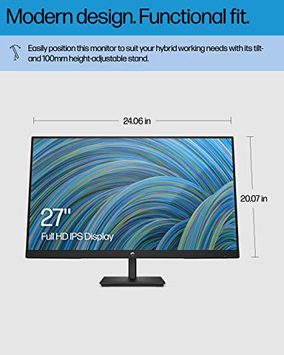 HP 27h Full HD IPS Monitor - 75Hz Refresh