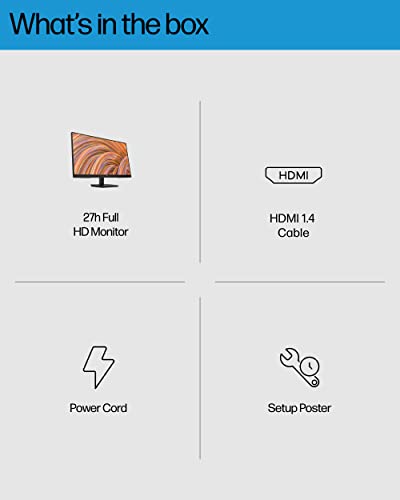 HP 27h Full HD IPS Monitor - 75Hz Refresh
