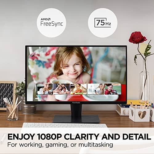 ViewSonic VS2447M 24" 1080p Monitor for Gaming/Home Office