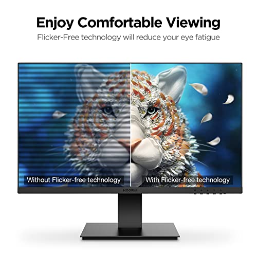 KOORUI 24" FHD 75Hz Monitor with HDMI/VGA/VESA