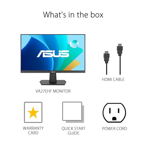 ASUS 27" 1080P IPS Monitor for Working/Gaming, 100Hz