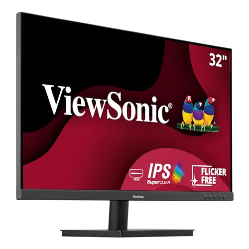 ViewSonic VA3209M 32" IPS HD Monitor with Dual Speakers, HDMI/VGA