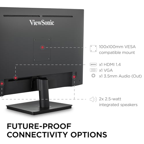 ViewSonic VA3209M 32" IPS HD Monitor with Dual Speakers, HDMI/VGA