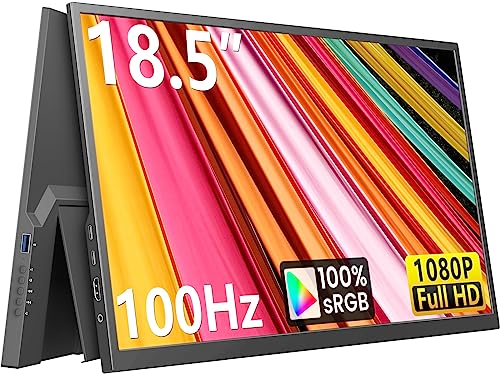 Lasitu Portable 18.5" 100Hz FHD Monitor with HDR