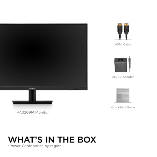 ViewSonic VA3209M 32" IPS HD Monitor with Dual Speakers, HDMI/VGA