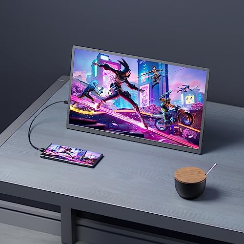 Lasitu Portable 18.5" 100Hz FHD Monitor with HDR