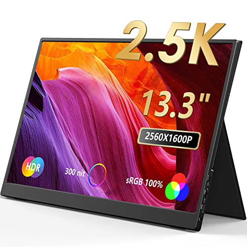 Portable 13.3" UHD Monitor for Laptop Gaming Display