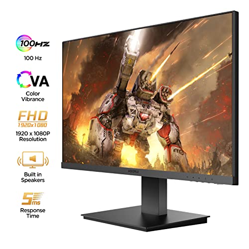 KOORUI 21.5" Gaming Monitor FHD 1080P 100HZ VA
