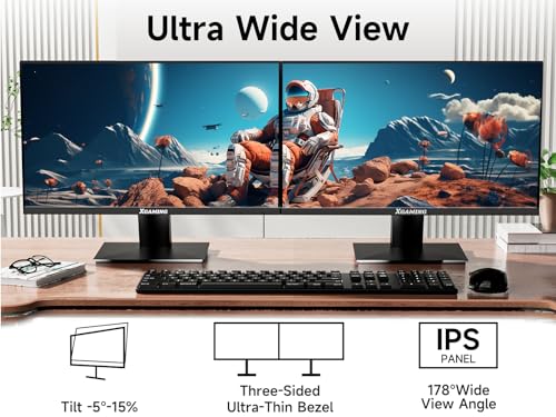 24" FHD Wireless PC Monitor with FreeSync, VESA Black