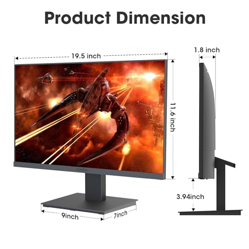 KOORUI 21.5" Gaming Monitor FHD 1080P 100HZ VA