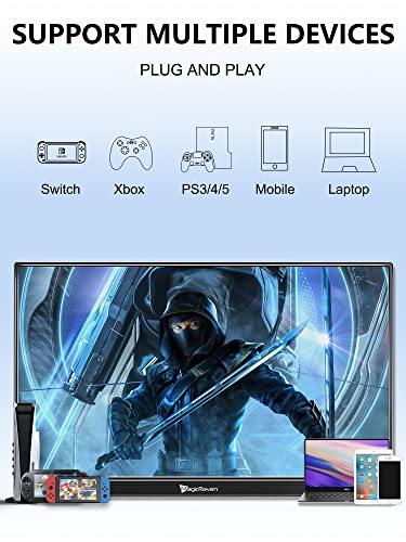 MagicRaven 4K Portable Monitor: 16" IPS Laptop Display