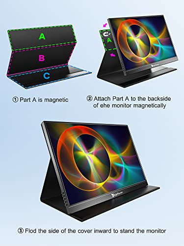 MagicRaven 4K Portable Monitor: 16" IPS Laptop Display