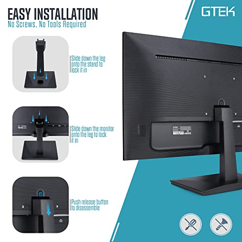 GTEK 24" 75Hz FHD Computer Monitor, Frameless Design