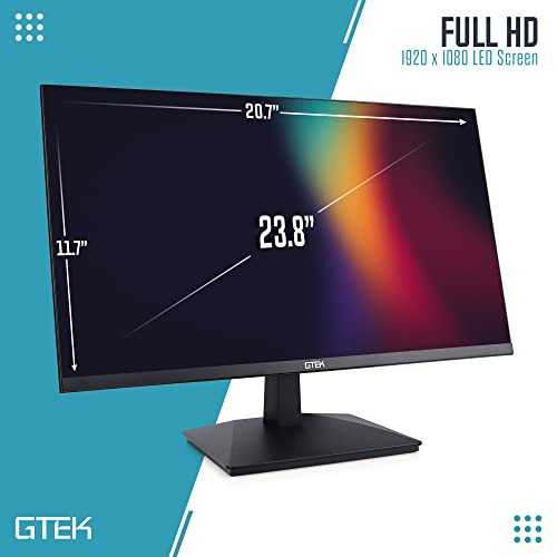 GTEK 24" 75Hz FHD Computer Monitor, Frameless Design