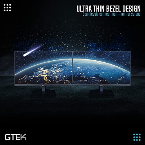 GTEK 24" 75Hz FHD Computer Monitor, Frameless Design