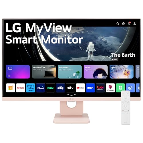 27" LG MyView Smart Monitor FHD IPS Display Pink