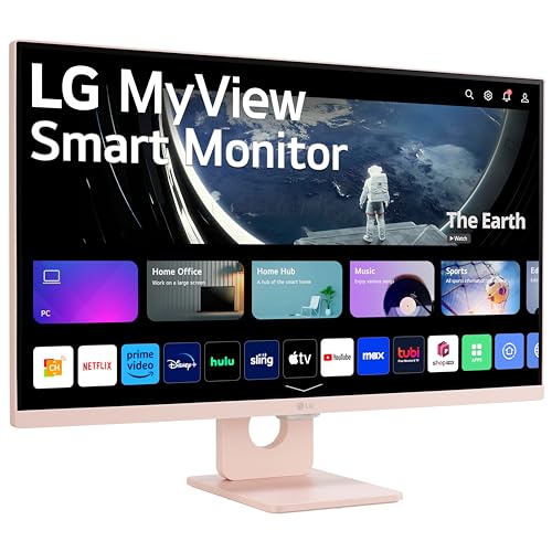 27" LG MyView Smart Monitor FHD IPS Display Pink