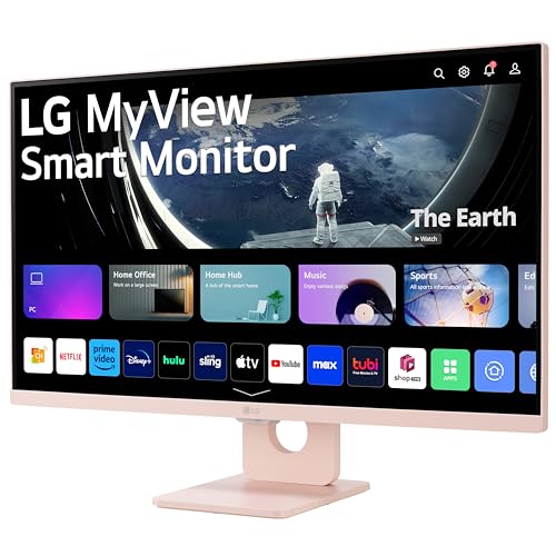 27" LG MyView Smart Monitor FHD IPS Display Pink