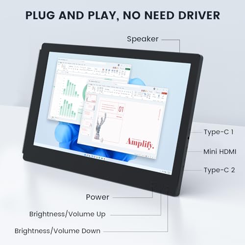 Portable Laptop Screen Extender: 11.6" Plug & Play