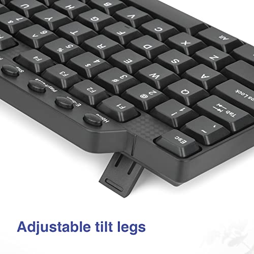Rii RK203 Ultra Slim USB Wired Keyboard and Mouse