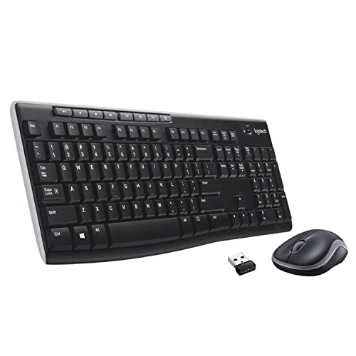 Logitech MK270 Wireless Keyboard & Mouse Combo, 2.4GHz, Windows