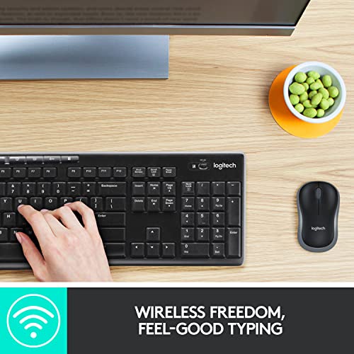 Logitech MK270 Wireless Keyboard & Mouse Combo, 2.4GHz, Windows