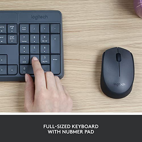 Logitech MK235 Wireless Keyboard and Mouse Combo for Windows