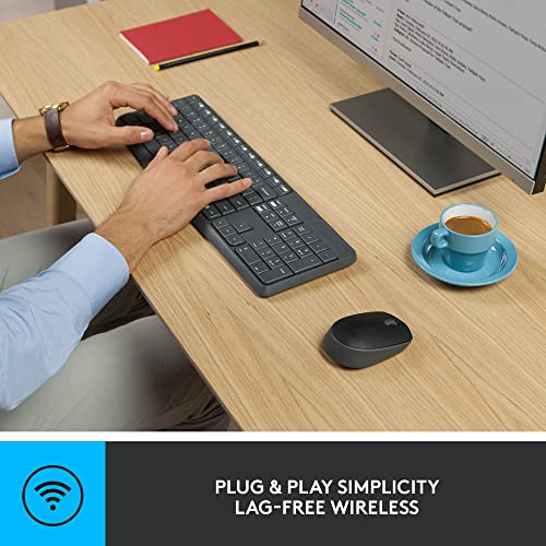 Logitech MK235 Wireless Keyboard and Mouse Combo for Windows