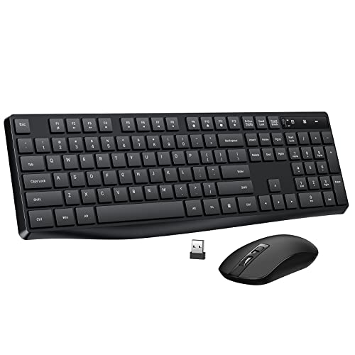 Lovaky Wireless Keyboard and Mouse Combo, Ergonomic Design
