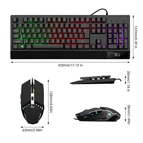 Rii RK400 RGB Gaming Keyboard & Mouse Combo