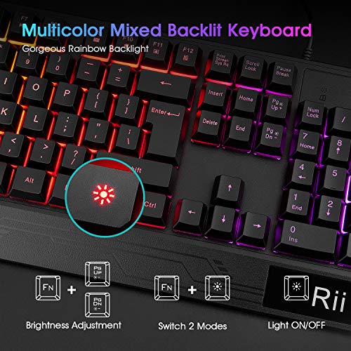 Rii RK400 RGB Gaming Keyboard & Mouse Combo