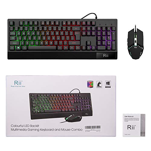 Rii RK400 RGB Gaming Keyboard & Mouse Combo