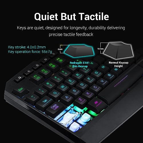 Redragon S101 Gaming Keyboard/ M601 Mouse Combo Set