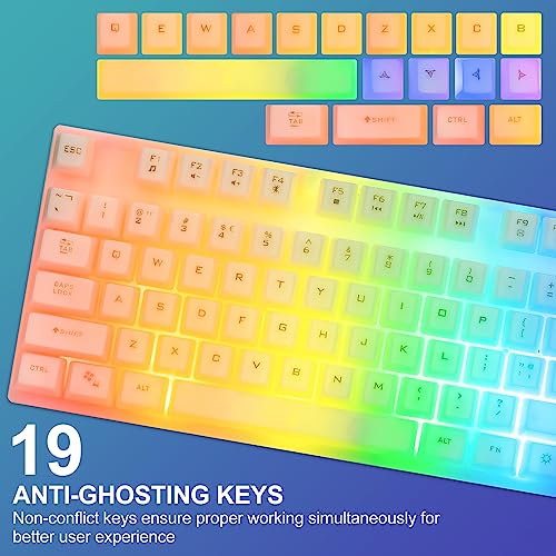 CHONCHOW LED Keyboard & Mouse Combo - White